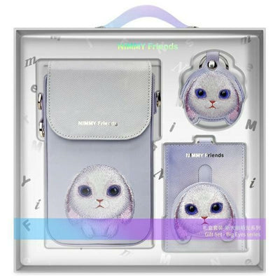 Husa Nimmy Big Eyed Pet 2.0 Rabbit 3-in-1 Phone Bag + Wallet + Tracker - Mov