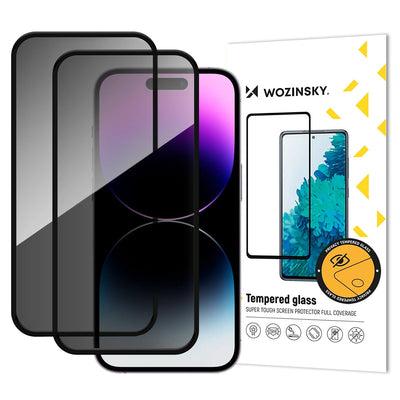 Folie Wozinsky Privacy Glass sticla pentru iPhone 17 Air, Set Of 2