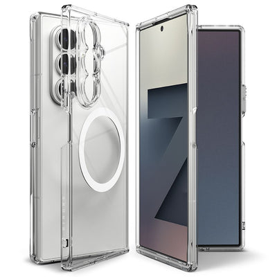 Husa Ringke Fusion Magnetic Magsafe pentru Samsung Galaxy Z Fold 7 - Transparent