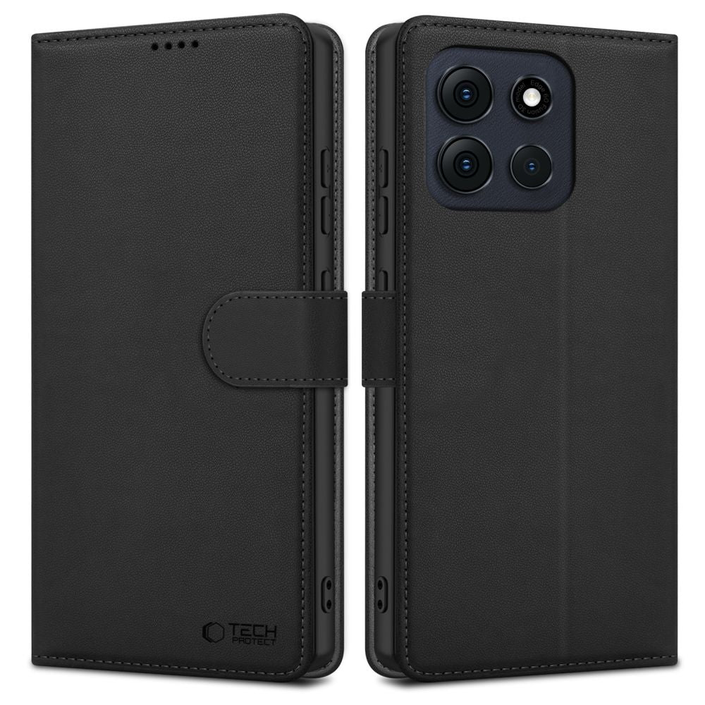 Husa Tech-protect Wallet pentru Motorola Moto G56 5G - Negru