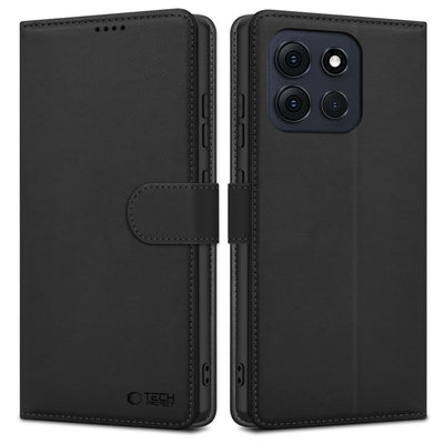Husa Tech-protect Wallet pentru Motorola Moto G86 5G - Negru