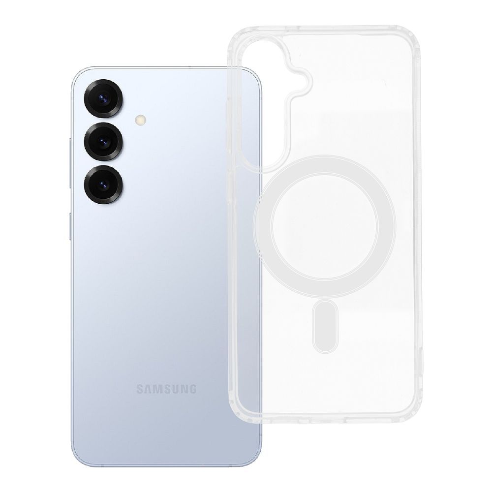 Husa Transparent Mag (MID) pentru Samsung S25 Plus Compatible cu Magsafe Transparent