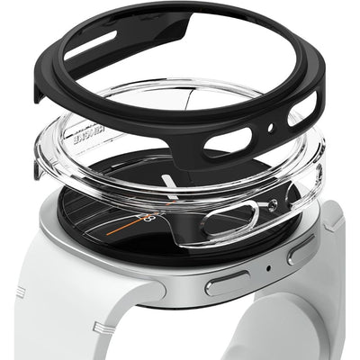 Husa Ringke Slim 2-pack pentru Samsung Galaxy Watch 8 44mm - Transparent-matte Negru
