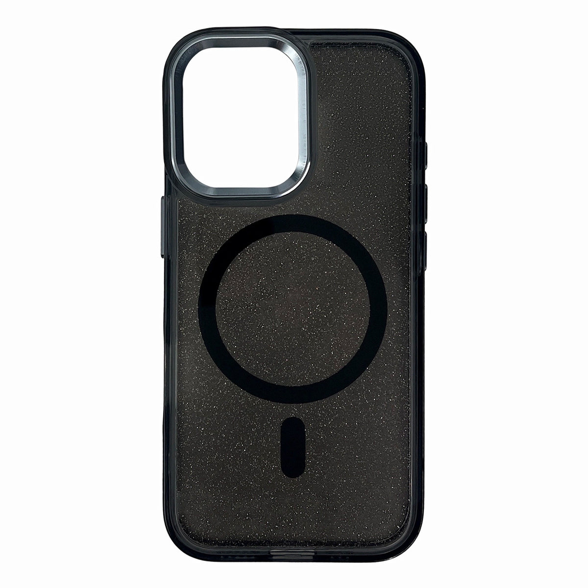 Husa Glitter Magsafe Compatible pentru iPhone 17 Pro Max - Negru