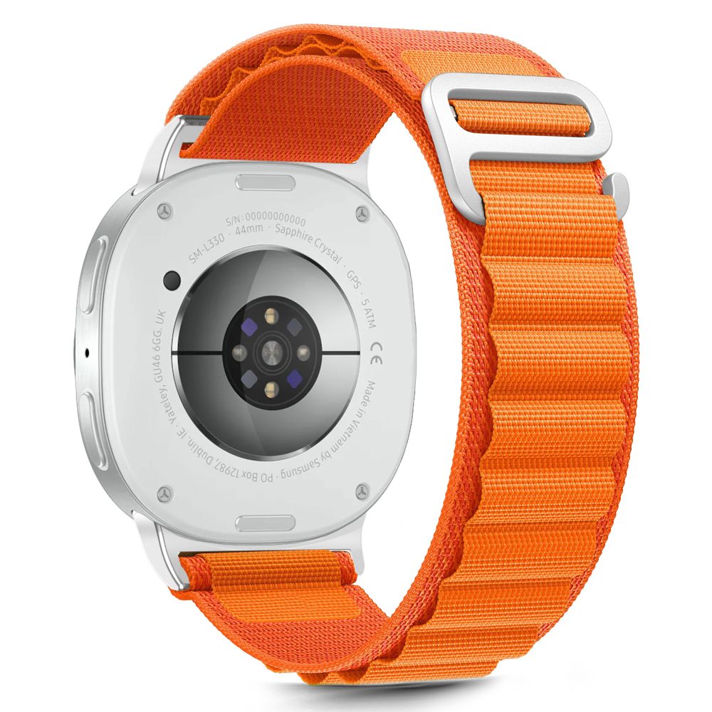 Curea Tech-protect Nylon Stripe pentru Samsung Galaxy Watch 40/44/46 Mm - Portocaliu