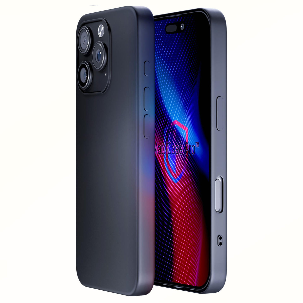 Husa 3mk Matt Pro pentru Apple iPhone 16 Pro - Matte Negru