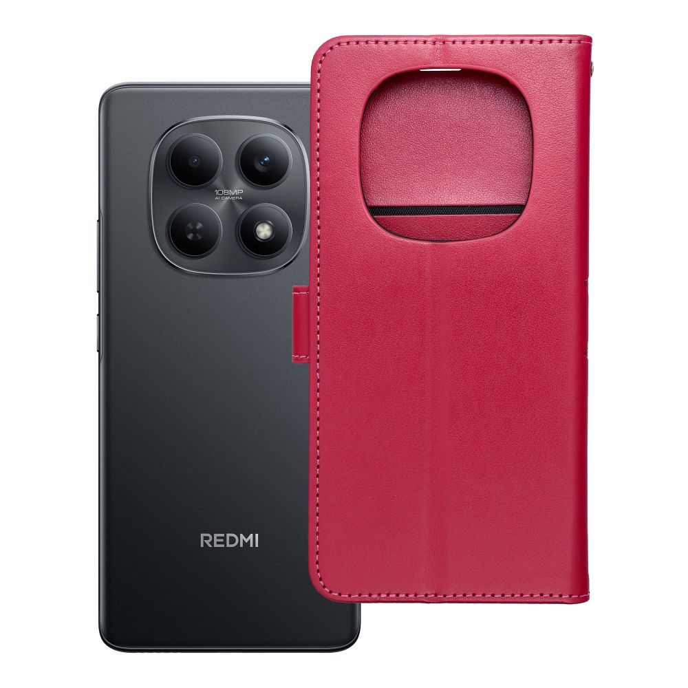 Husa Mezzo Book Flip pentru Xiaomi Redmi Note 15 5G Mandala Magenta