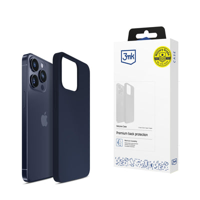 Husa 3mk Silicone pentru iPhone 16 Pro Max - Bleumarin