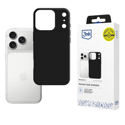 Husa 3mk Matt Pro pentru Apple iPhone 17 Pro - Matte Negru