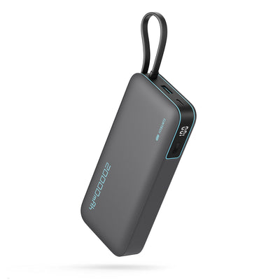 Cablu Cuktech 45W 20000mAh Acumulator extern cu Built-in Usb-c - Gri