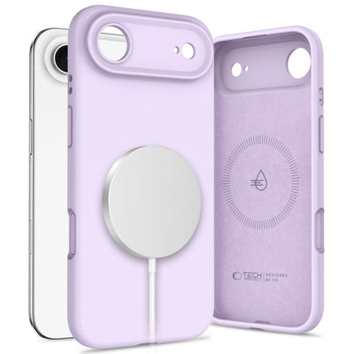 Husa Tech-protect Silicone Magsafe pentru iPhone 17 Air - Mov