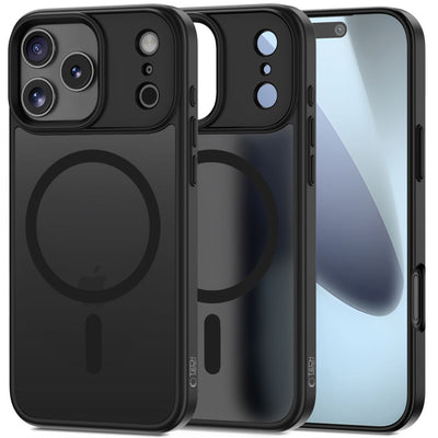 Husa Tech-protect Matt Magsafe pentru iPhone 17 Pro Max - Matte Negru