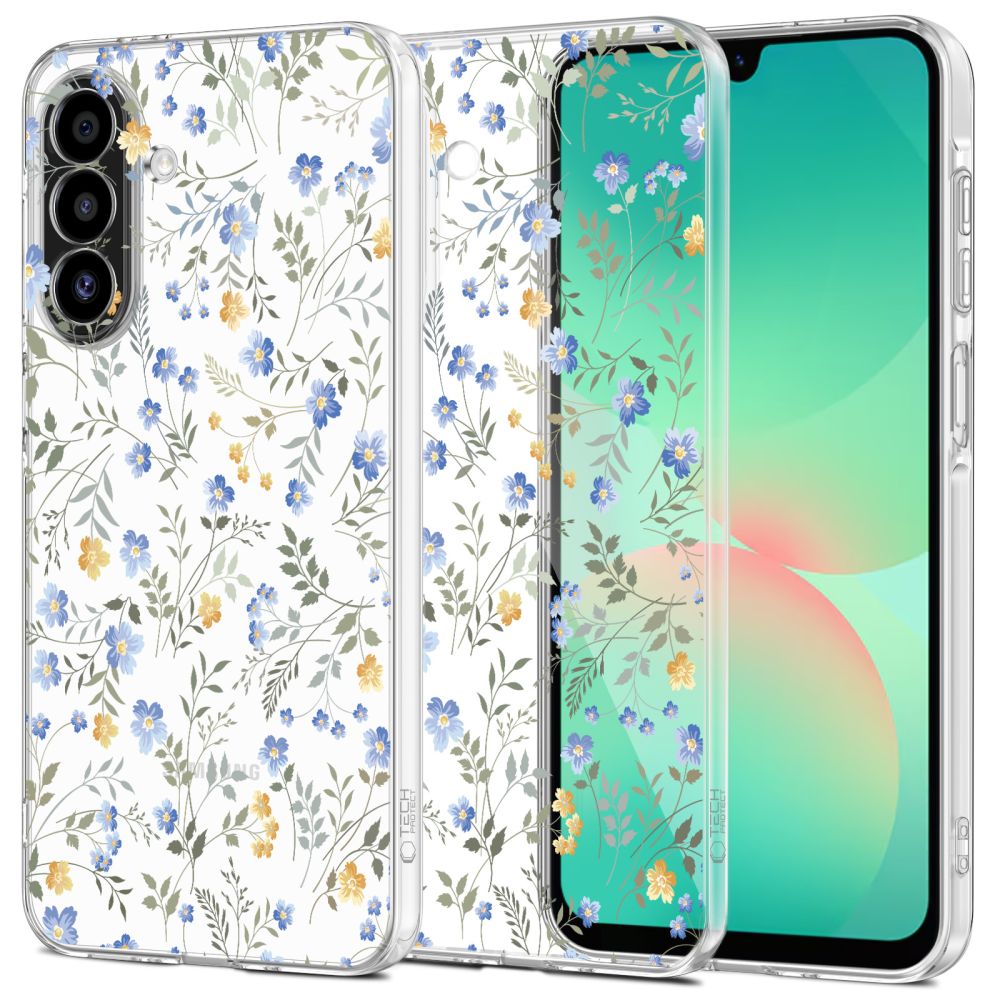 Husa Tech-protect Flexair+ pentru Samsung Galaxy A17 4G / 5G - Daisies cu Leaves