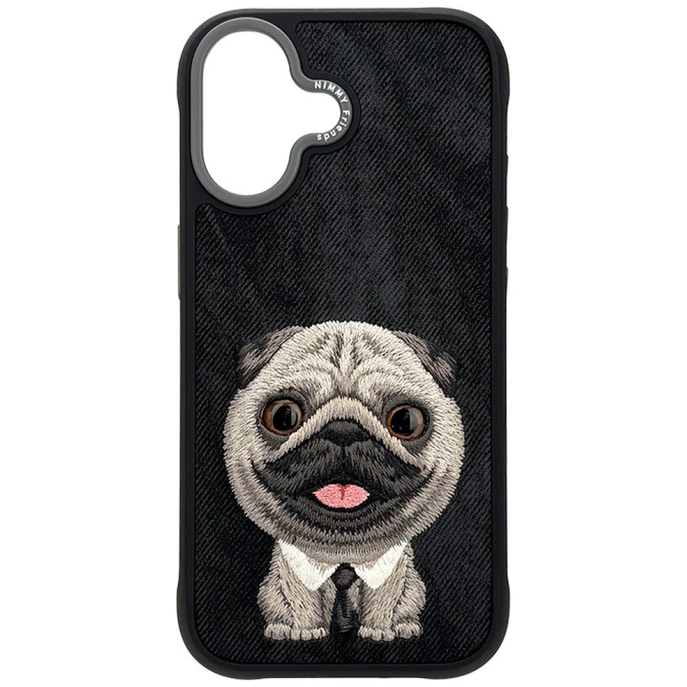 Husa Nimmy Big Eyed Pet 2.0 Dog pentru iPhone 17 - Negru