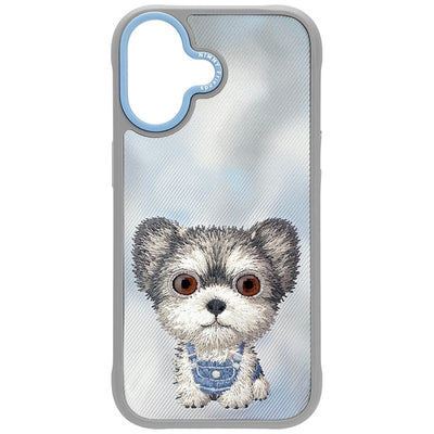 Husa Nimmy Big Eyed Pet 2.0 Dog pentru iPhone 17 - Gri