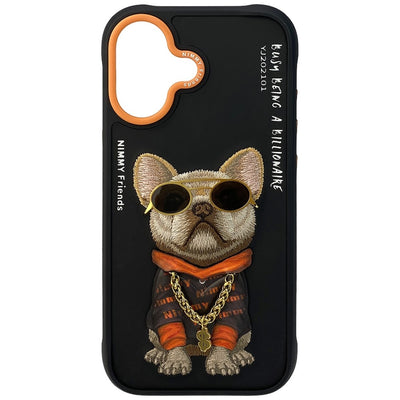 Husa Nimmy Glasses Cool Dog iPhone 17 - Negru