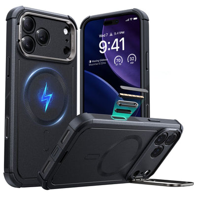 Husa ESR Cyber Kickstand Magsafe pentru iPhone 17 Pro - Negru