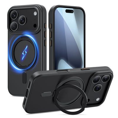 Husa Tech-protect Magring Magsafe pentru iPhone 17 Pro Max - Matte Negru