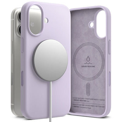 Husa Ringke Silicone Magnetic Magsafe pentru iPhone 17 - Mov