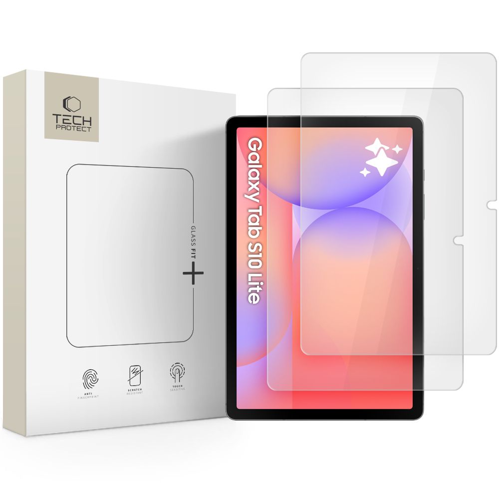 Folie Tech-protect Glass Fit+ 2-pack sticla pentru Samsung Galaxy Tab S10 Lite 10.9 X400 / X406b - Transparent