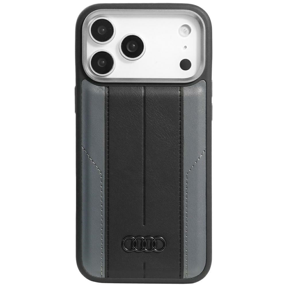 Husa Audi A6 Synthetic Leather Magsafe pentru iPhone 17 Pro Max - Negru