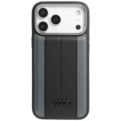 Husa Audi A6 Synthetic Leather Magsafe pentru iPhone 17 Pro Max - Negru