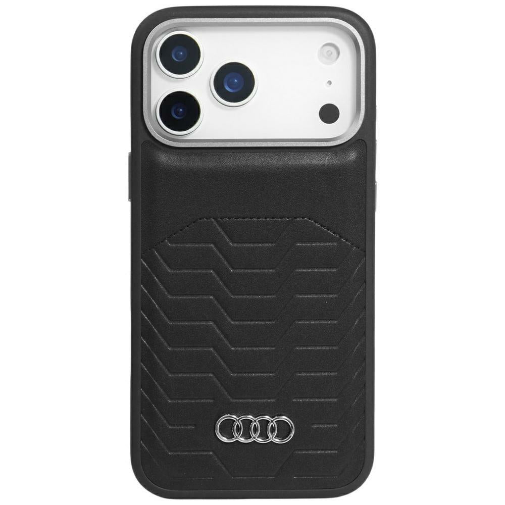 Husa Audi GT Synthetic Leather Magsafe pentru iPhone 17 Pro - Negru