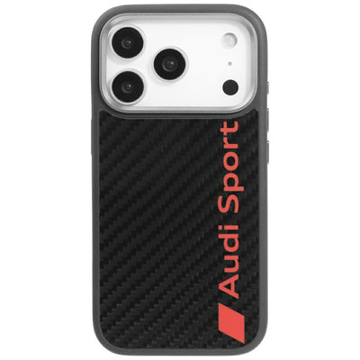 Husa Audi R8 Carbon Fiber Magsafe pentru iPhone 17 Pro - Negru