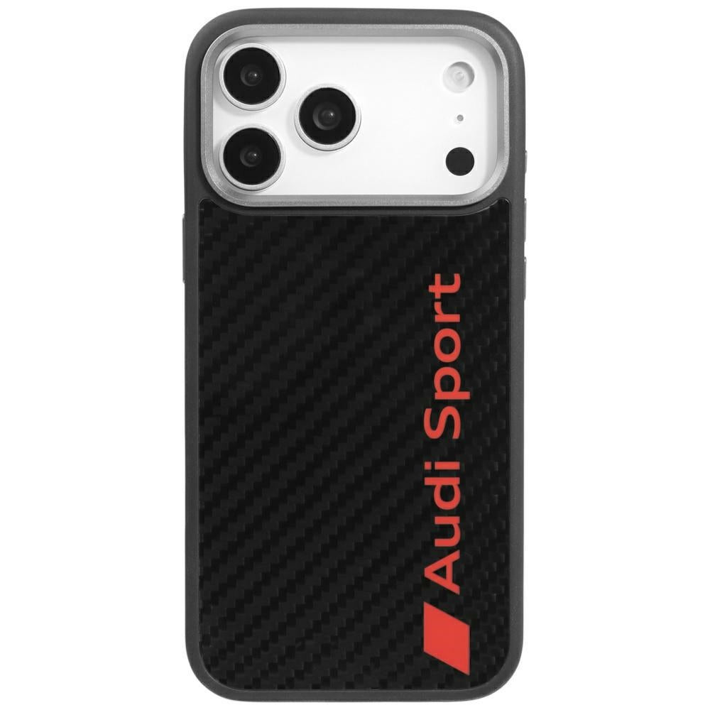 Husa Audi R8 Carbon Fiber Magsafe pentru iPhone 17 Pro Max - Negru