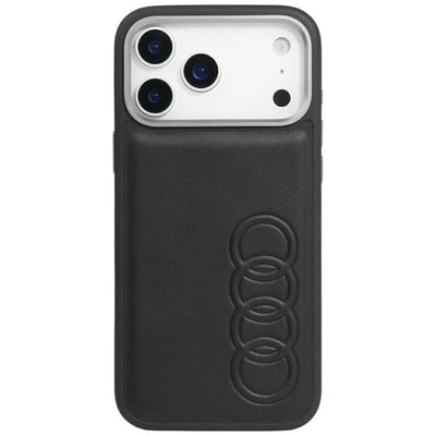 Husa Audi TT Synthetic Leather Magsafe pentru iPhone 17 Pro Max - Negru