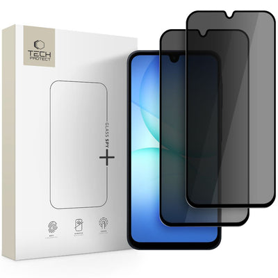 Folie Tech-protect Glass Spy+ 2-pack Privacy Glass pentru Samsung Galaxy A16 4G / 5G / A26 5G / A17 4G / 5G