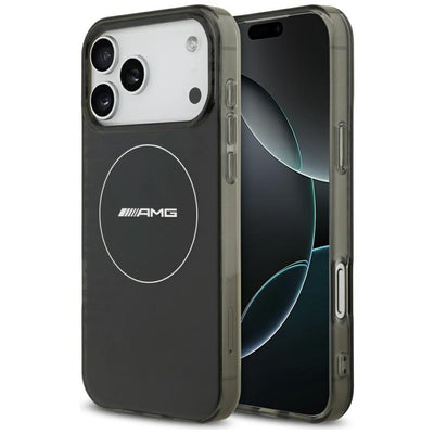 Husa AMG Double Layer Transparent Smocked Magsafe pentru iPhone 17 Pro Max - Negru