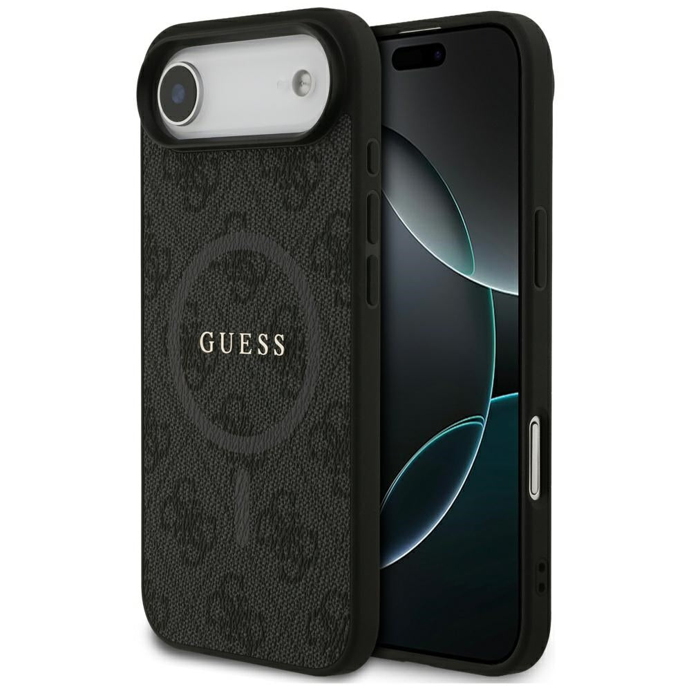 Husa Guess 4G Ring Classic Logo Magsafe pentru iPhone 17 Air - Negru