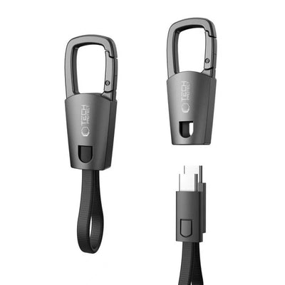 Cablu Tech-protect Ultraboost DNA cu Keychain Usb-c PD 60W / 3A - Gri