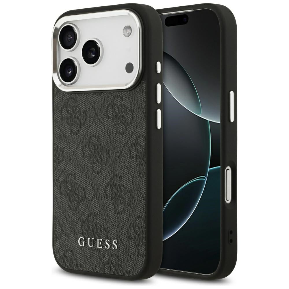 Husa Guess 4G Classic Logo Magsafe pentru iPhone 17 Pro - Negru