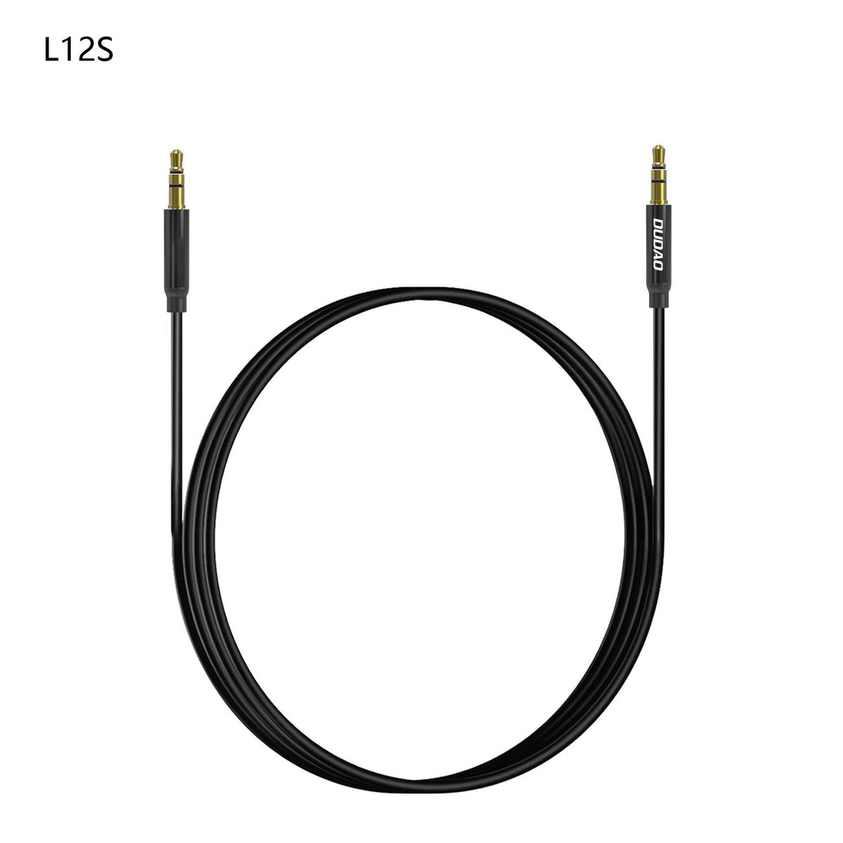 Cablu Dudao L12s AUX Mini Jack 3.5mm 1m 3-pole Stereo - Negru