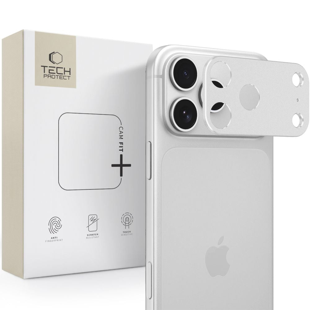 Folie camera Tech-protect Camalloy Fit+ iPhone 18 Pro Argintiu