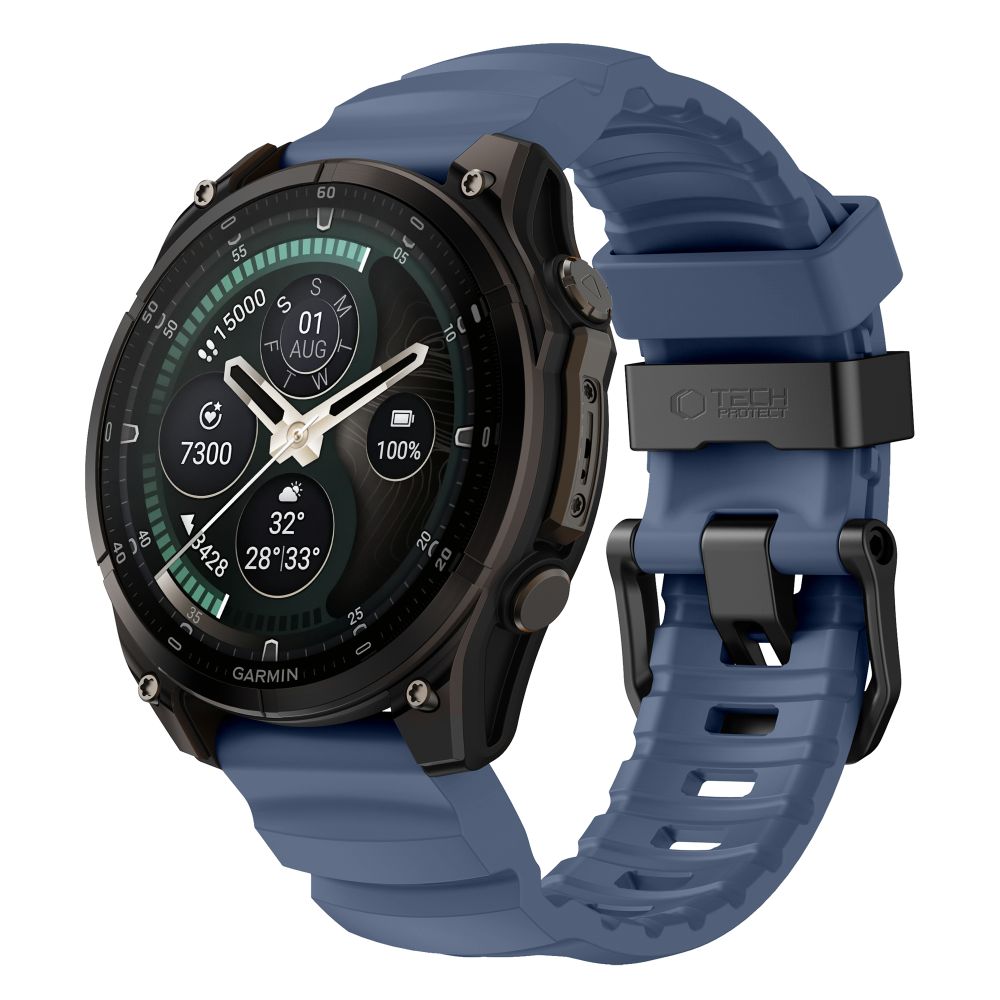 Curea Tech-protect Motion Garmin Fenix 5X / 5X Plus / 6X / 6X Pro / 7X / 8 / 8 Pro / 9 / 9 Pro (51 Mm) Nautical Albastru