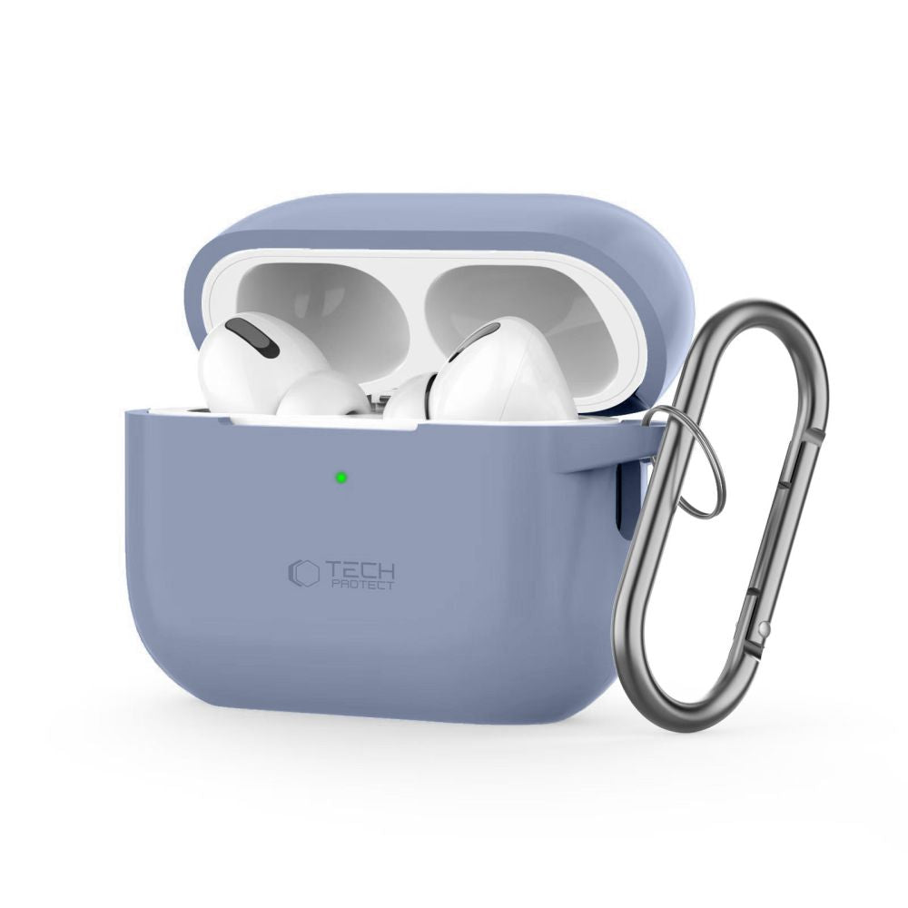 Husa Tech-protect Silicone Hook Apple AirPods Pro 1 / 2 Baby Albastru