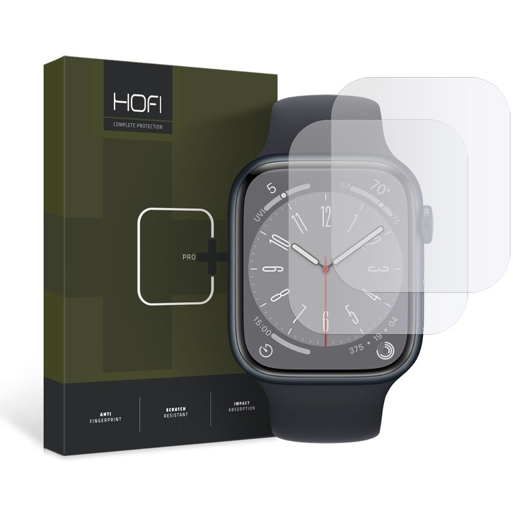 Folie hydrogel Hofi Hydroflex Pro+ 2-pack Apple Watch 6 / 7 / 8 / 9 / SE 1 / 2 / 3 (44 / 45 Mm) Transparent