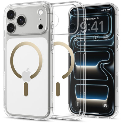 Husa Spigen Ultra Hybrid Magsafe iPhone 17 Pro / 18 Pro Transparent/Auriu