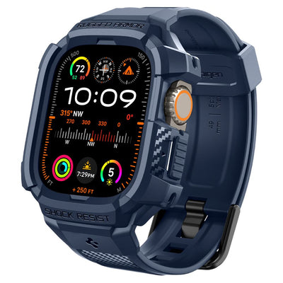 Husa Spigen Rugged Armor ”Pro” Apple Watch Ultra 1 / 2 / 3 / 4 (49 Mm) Bleumarin