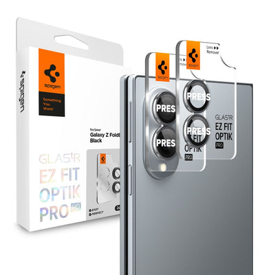Folie camera Spigen Optik Pro Glas.tr EZ Fit AC protectie 2-pack Galaxy Z Fold 8 Negru