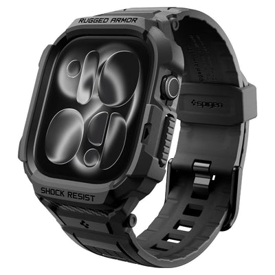Husa Spigen Rugged Armor Pro Apple Watch 12 (42 Mm) mat Negru