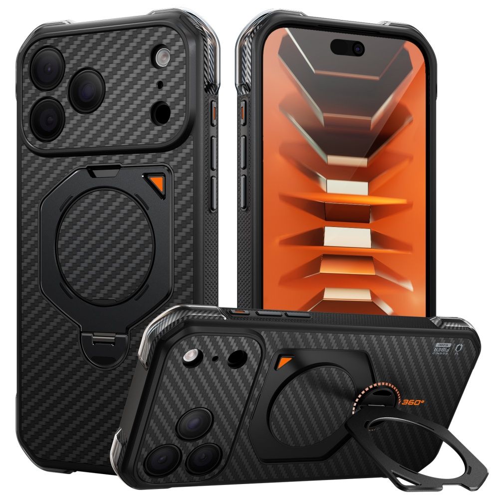 Husa Supcase Aero Mag Magsafe iPhone 17 Pro Max / 18 Pro Max Aramid Negru