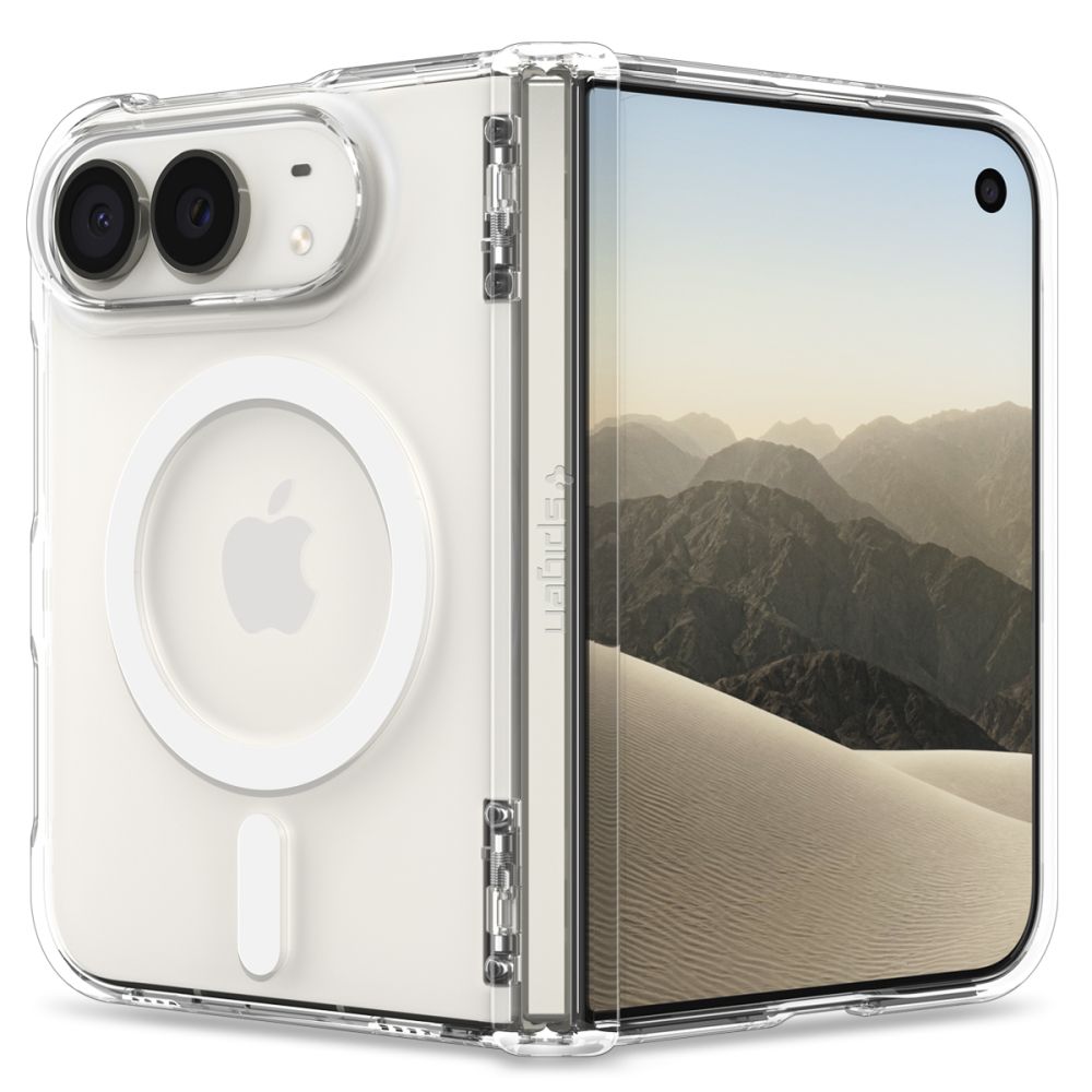 Husa Spigen Ultra Hybrid Pro Magsafe iPhone Duo Transparent/Alb