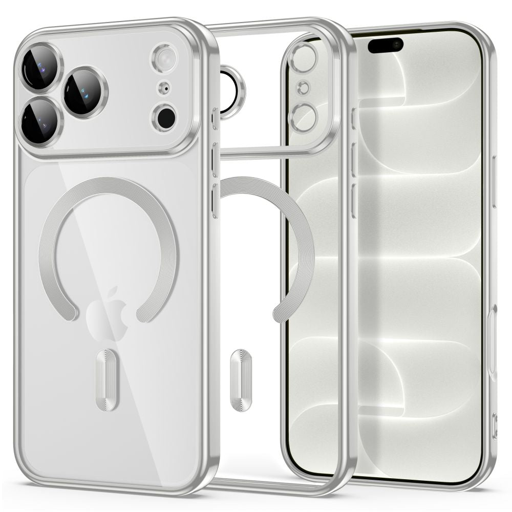 Husa Tech-protect Magflex Magsafe iPhone 17 Pro / 18 Pro Shiny Argintiu