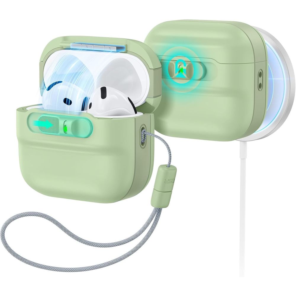 Husa ESR Pulse Halolock Magsafe Apple AirPods 4 / 5 Verde deschis