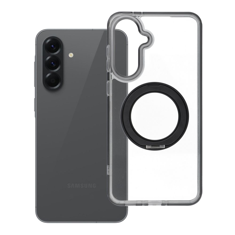 Husa pentru Samsung A56 Frame Circle Stand Compatible cu Magsafe Negru