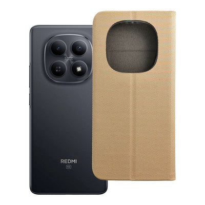 Husa Sensitive Book Flip pentru Xiaomi Redmi Note 15 5G Auriu